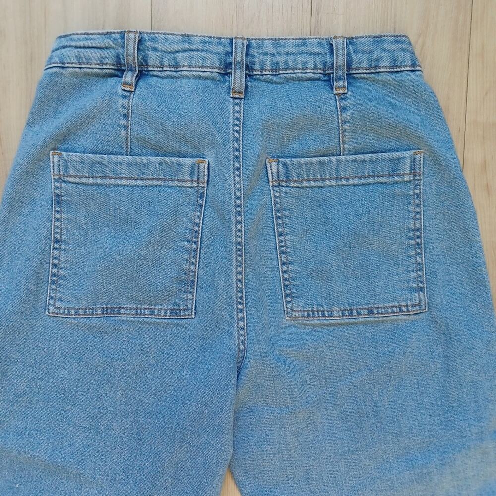 On 34th Macy's Wide Leg Carpenter Jeans Light Wash Blue Size 6 EUC - Picture 8 of 12